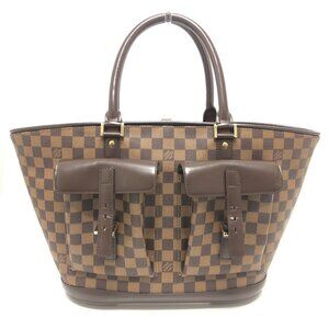 LOUIS VUITTON Authentic Brown Damier Canvas Tote Bag
